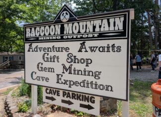 Raccoon Mountain Caverns: Chattanooga’s Other Cave Tour Raccoon Mountain Caverns Sign